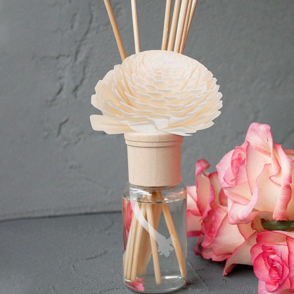 Home Fragrance Diffuser - 2Pcs Bendable Cotton Rope Faux Flower