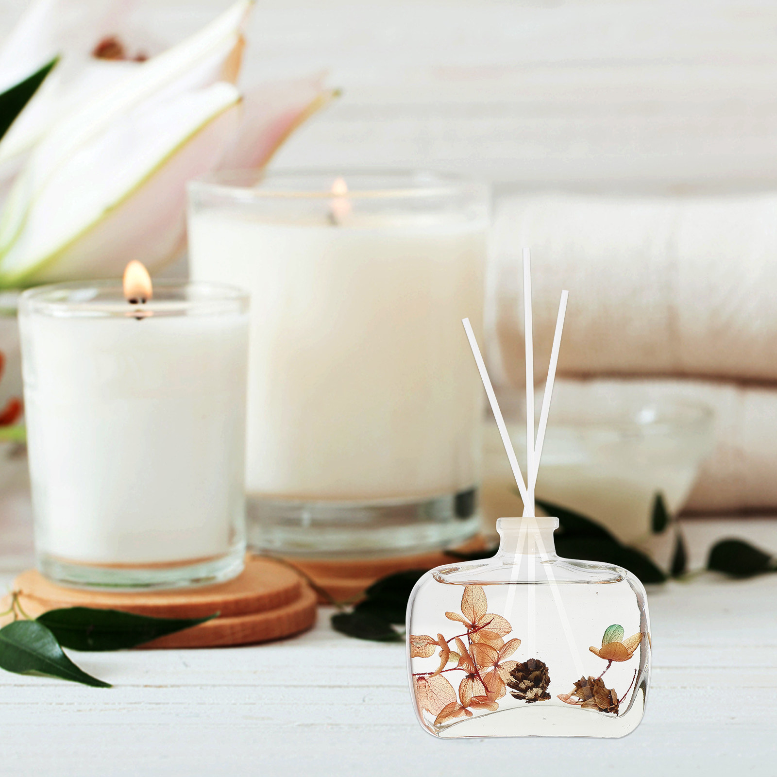 Home Fragrance Leather Diffuser - 2Pcs Aroma Diffusers Air Fresh Oil