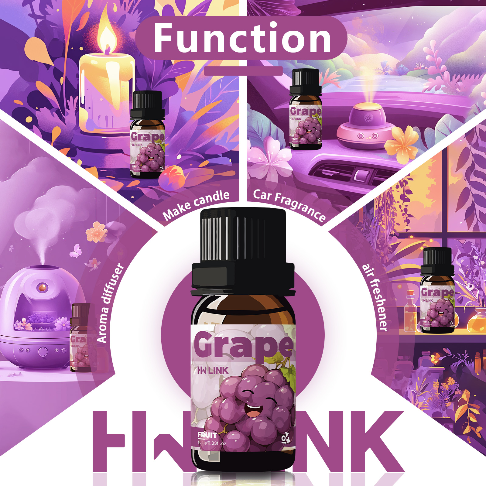 Grape Essential Oil 10ml  Grap – Home Fragrance Brand Bewertung und Preis
