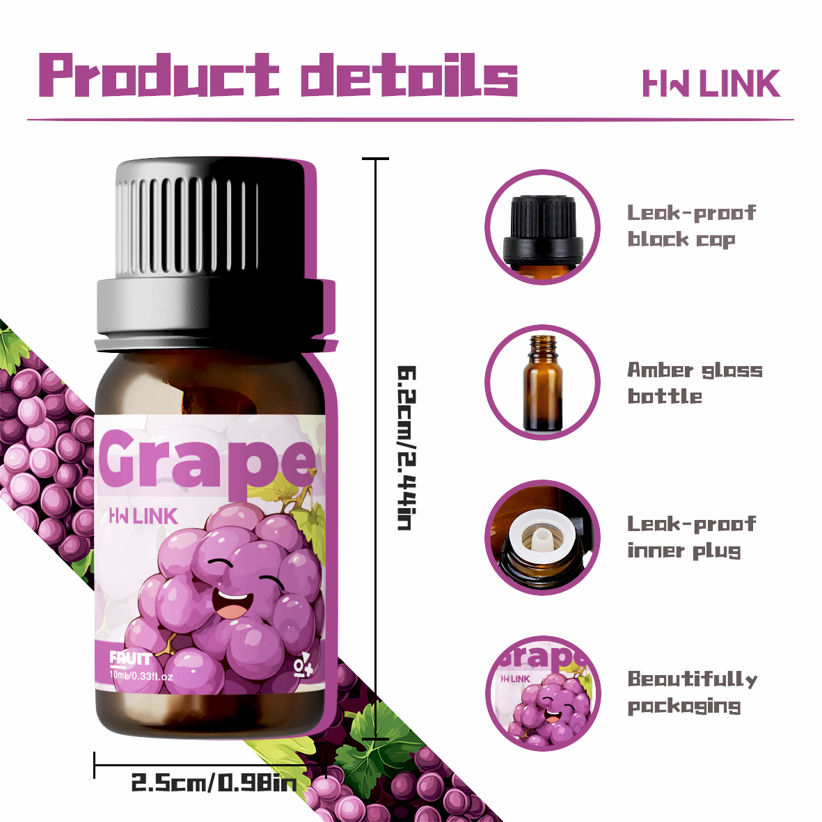 Grape Essential Oil 10ml  Grap – Home Fragrance Brand Bewertung und Preis