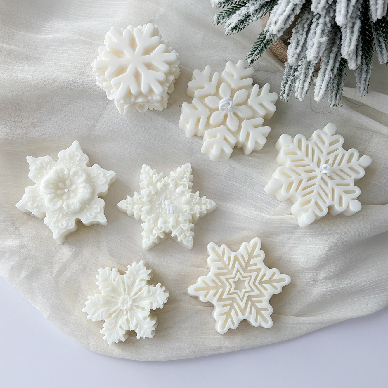 1Pc Christmas Snowflake Scente – Home Fragrance Vanilla Scented Candle Bewertung und Preis