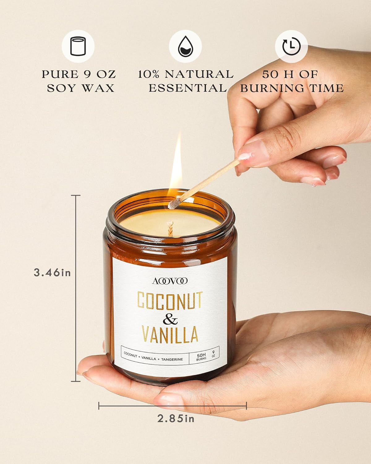 Coconut Vanilla Scented Candle – Home Fragrance Vanilla Scented Candle Bewertung und Preis